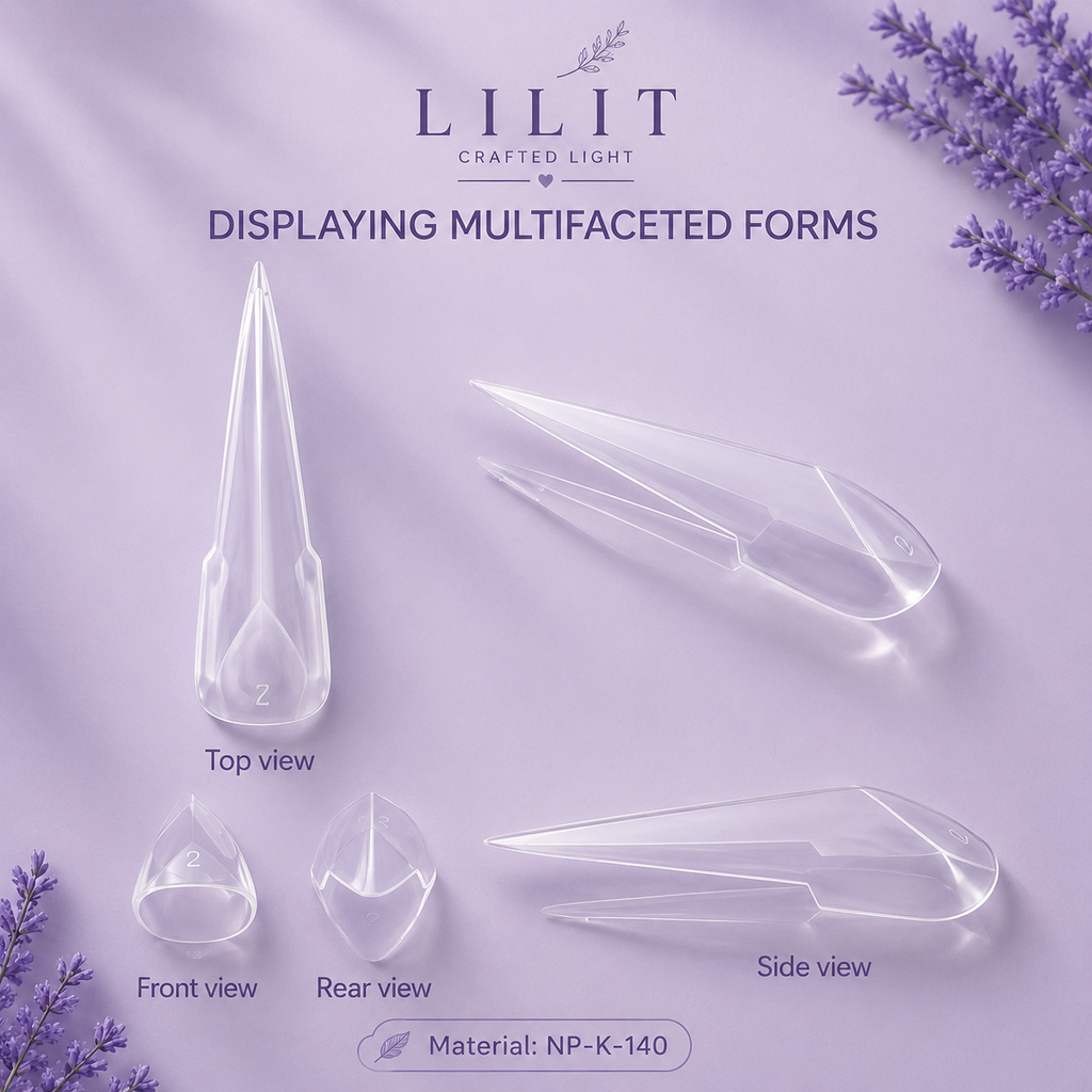 Formy Dual Forms Mechanical Edge 140 szt. | 14 rozmiarów | Stiletto & Edge | LILIT Crafted Light
