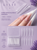 Formy Dual Forms Stiletto Classic 140 szt. – 19 rozmiarów, transparentne