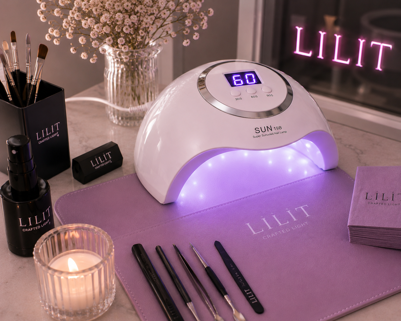 LILIT Lampa UV/LED 48W Otwarta Konstrukcja
