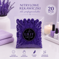 LILIT Crafted Light | Ciemnofioletowe Rękawiczki Nitrylowe S 20 szt.