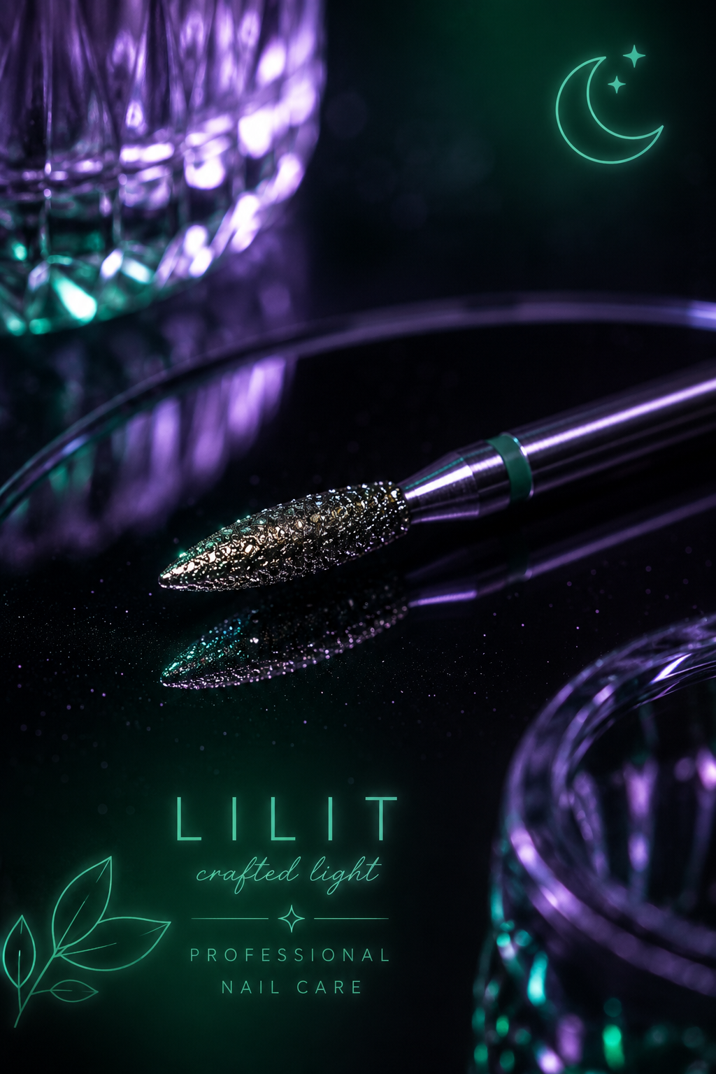 LILIT Frez Diamentowy Płomień Zielony