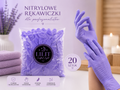 LILIT Crafted Light | Lawendowe Rękawiczki Nitrylowe S 20 szt.