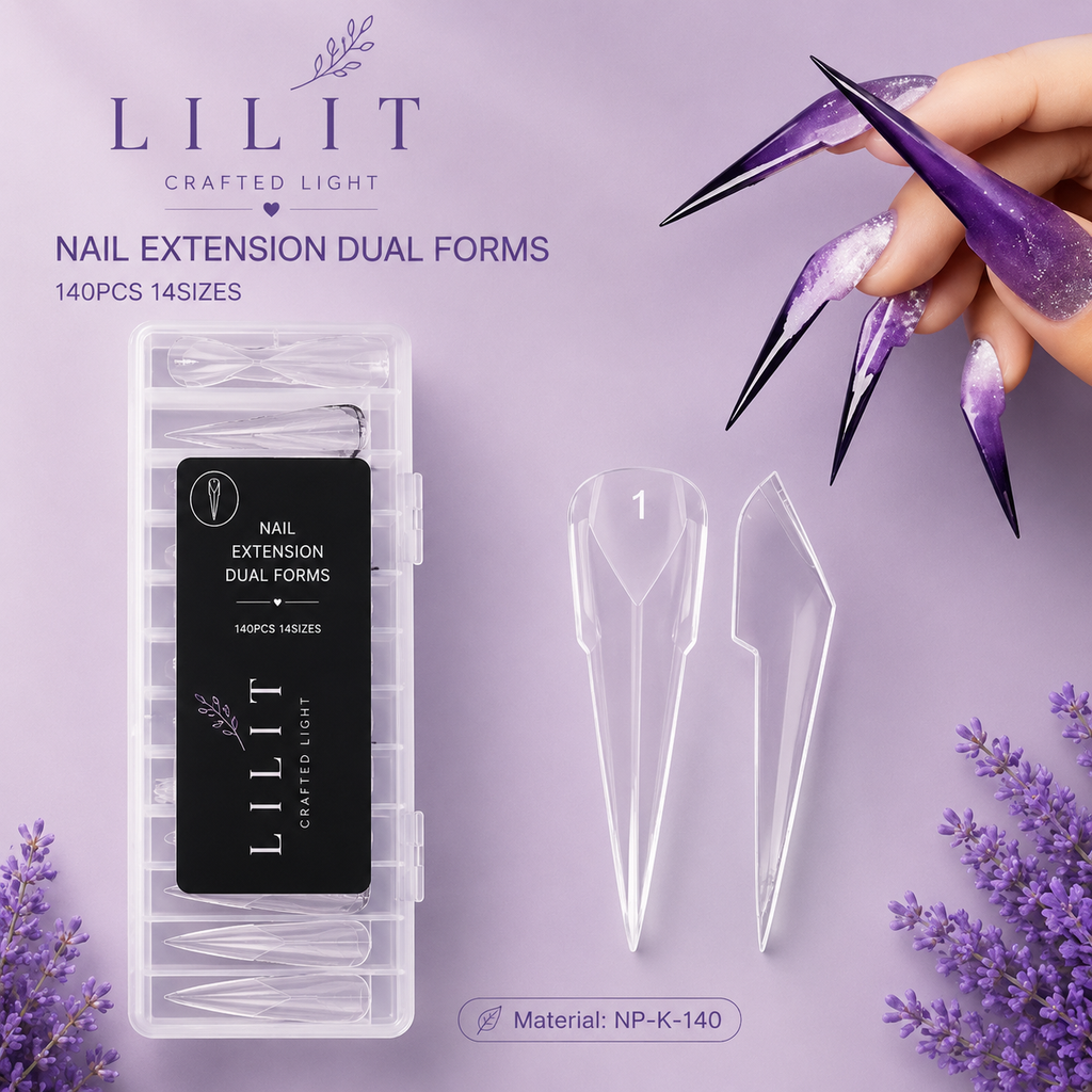 Formy Dual Forms Mechanical Edge 140 szt. | 14 rozmiarów | Stiletto & Edge | LILIT Crafted Light