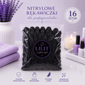 LILIT Crafted Light | Czarne Rękawiczki Nitrylowe M 16 szt.